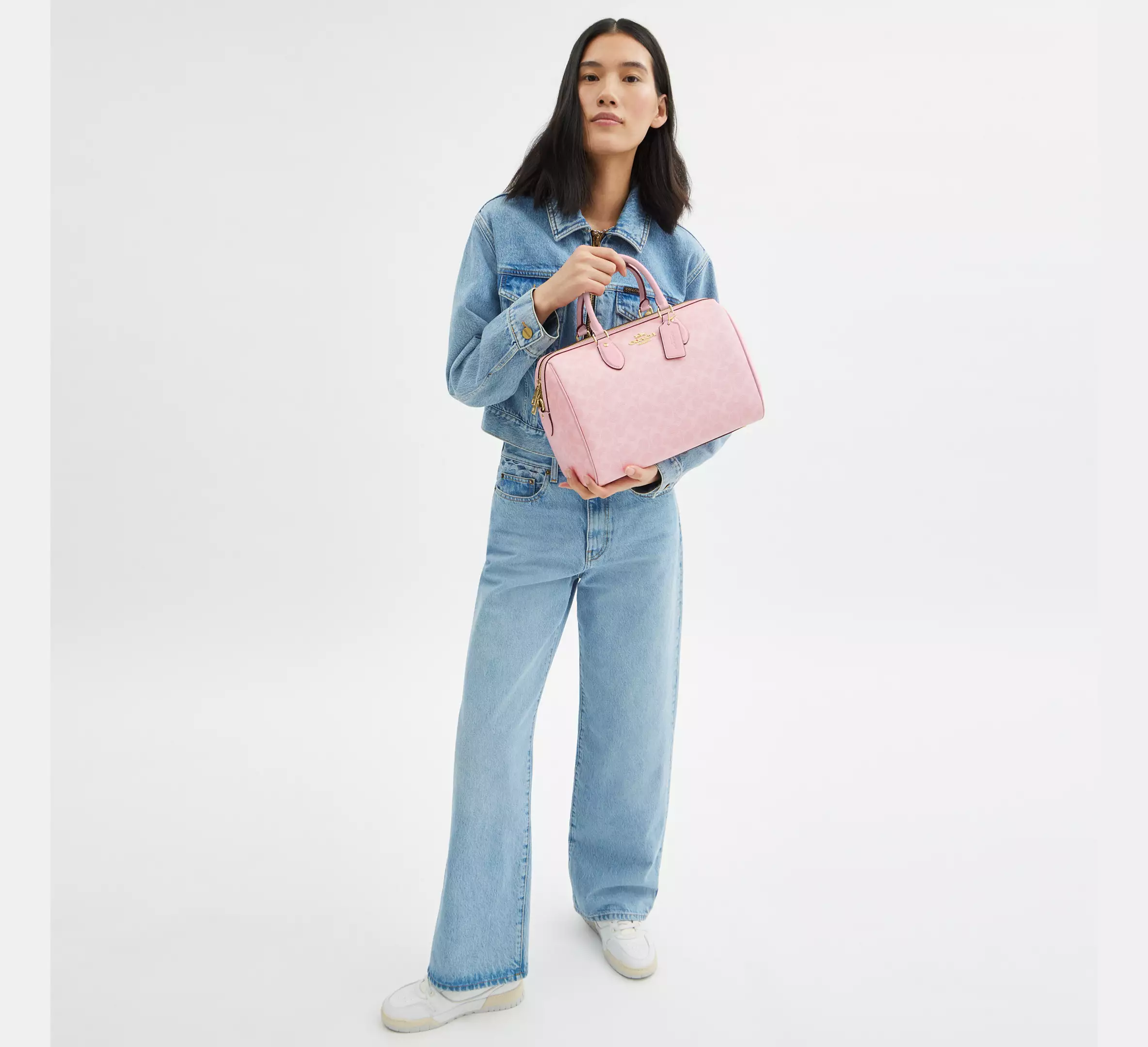 Rowan Large Satchel Bag In Signature Canvas