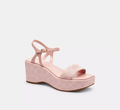 Gale Wedge Sandal In Signature Canvas