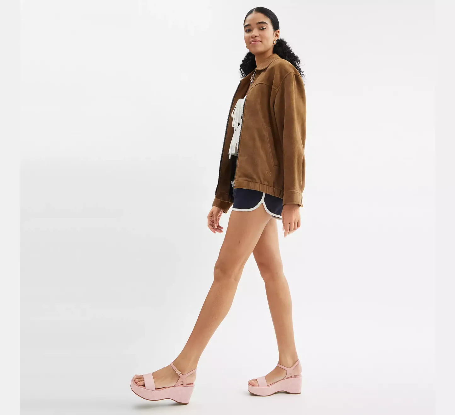 Gale Wedge Sandal In Signature Canvas