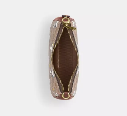 Peanuts Signature Canvas Shoulder Bag With Snoopy Print