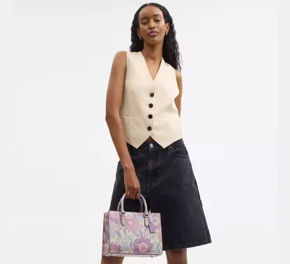 Maggie Small Tote Bag With Floral Print