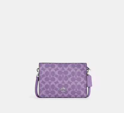 Slim Crossbody Bag In Signature Canvas
