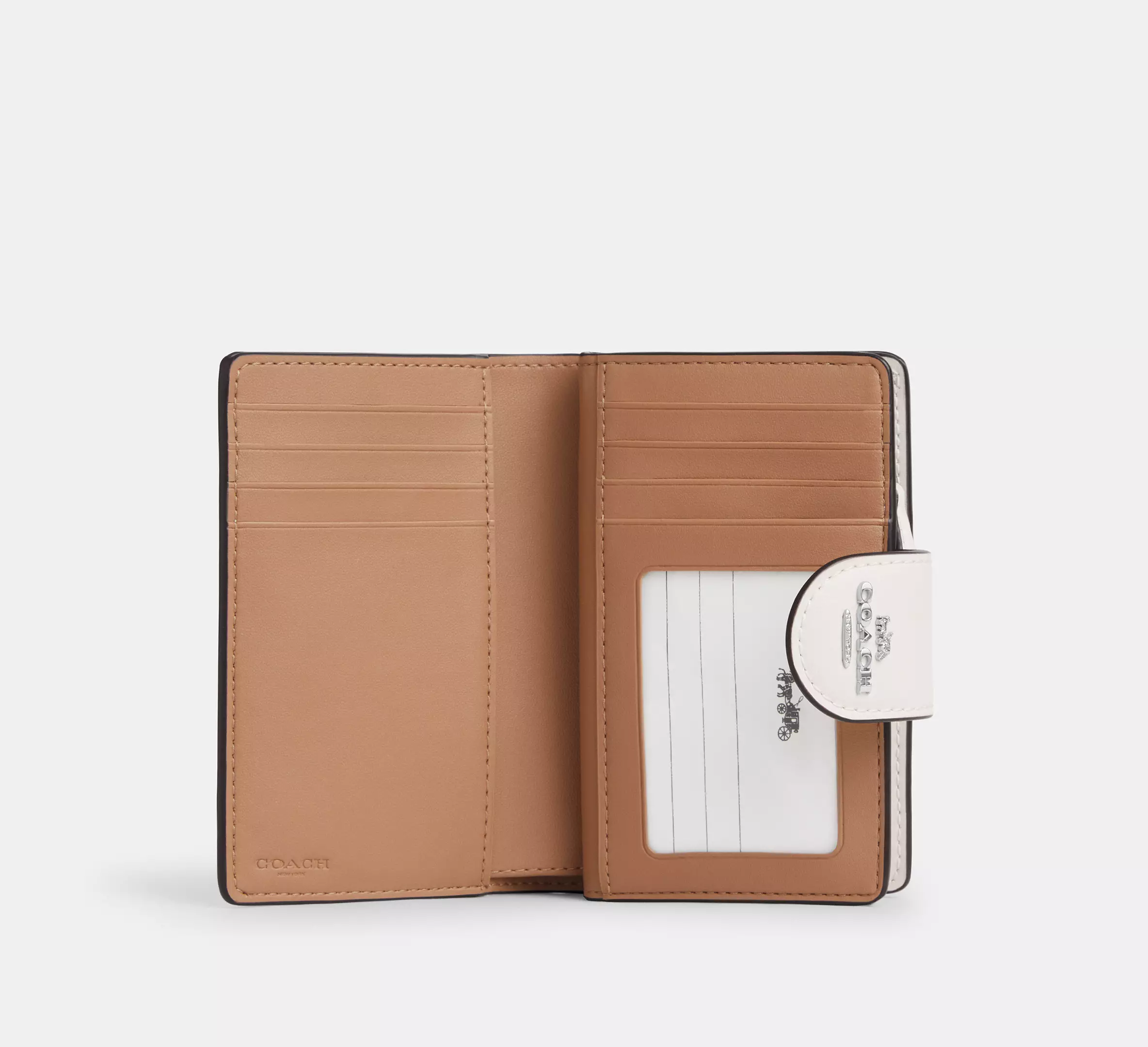 Medium Corner Zip Wallet In Signature Canvas With Floral Print