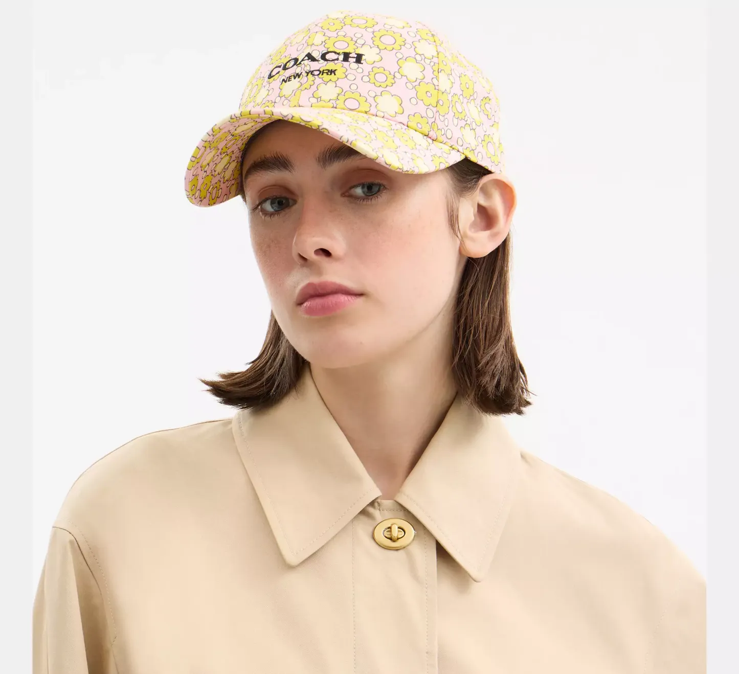 Floral Print Baseball Hat