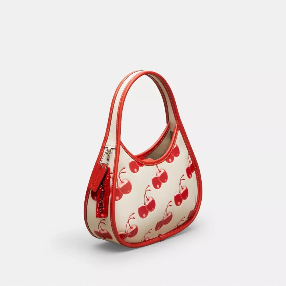 Ergo Bag In Coachtopia Leather With Cherry Print