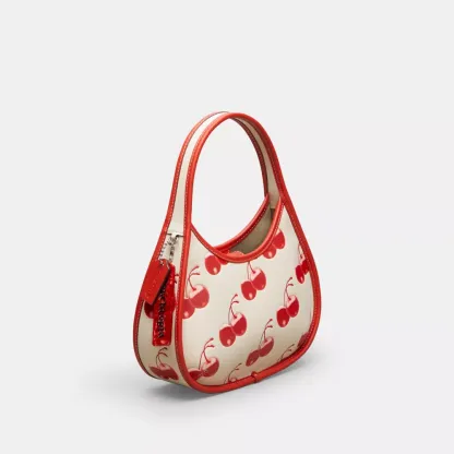 Ergo Bag In Coachtopia Leather With Cherry Print