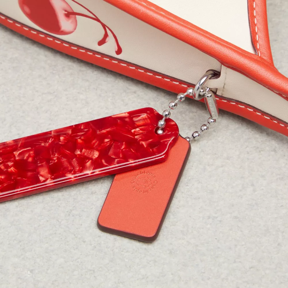 Ergo Bag In Coachtopia Leather With Cherry Print