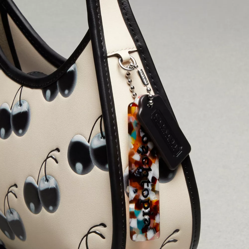 Ergo Bag In Coachtopia Leather With Cherry Print