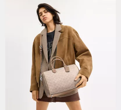 Rowan Large Satchel Bag In Signature Canvas