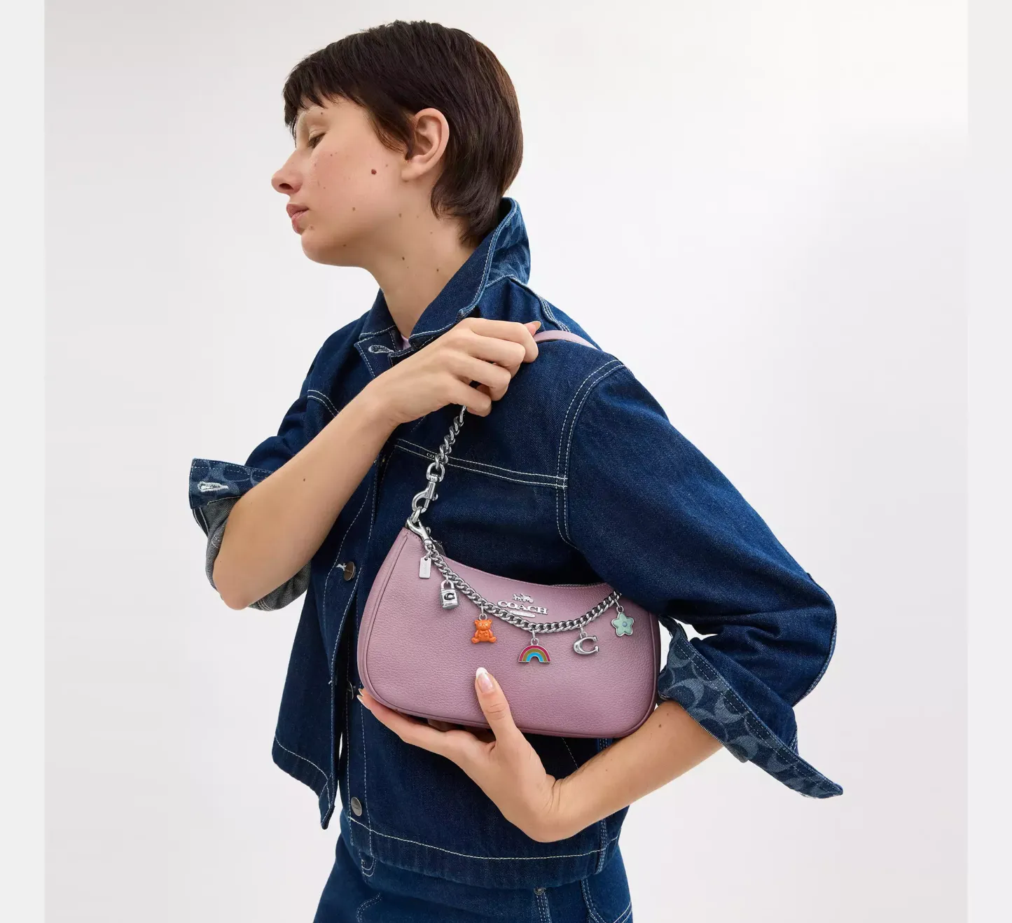 Silver Swagger Chain With Charms