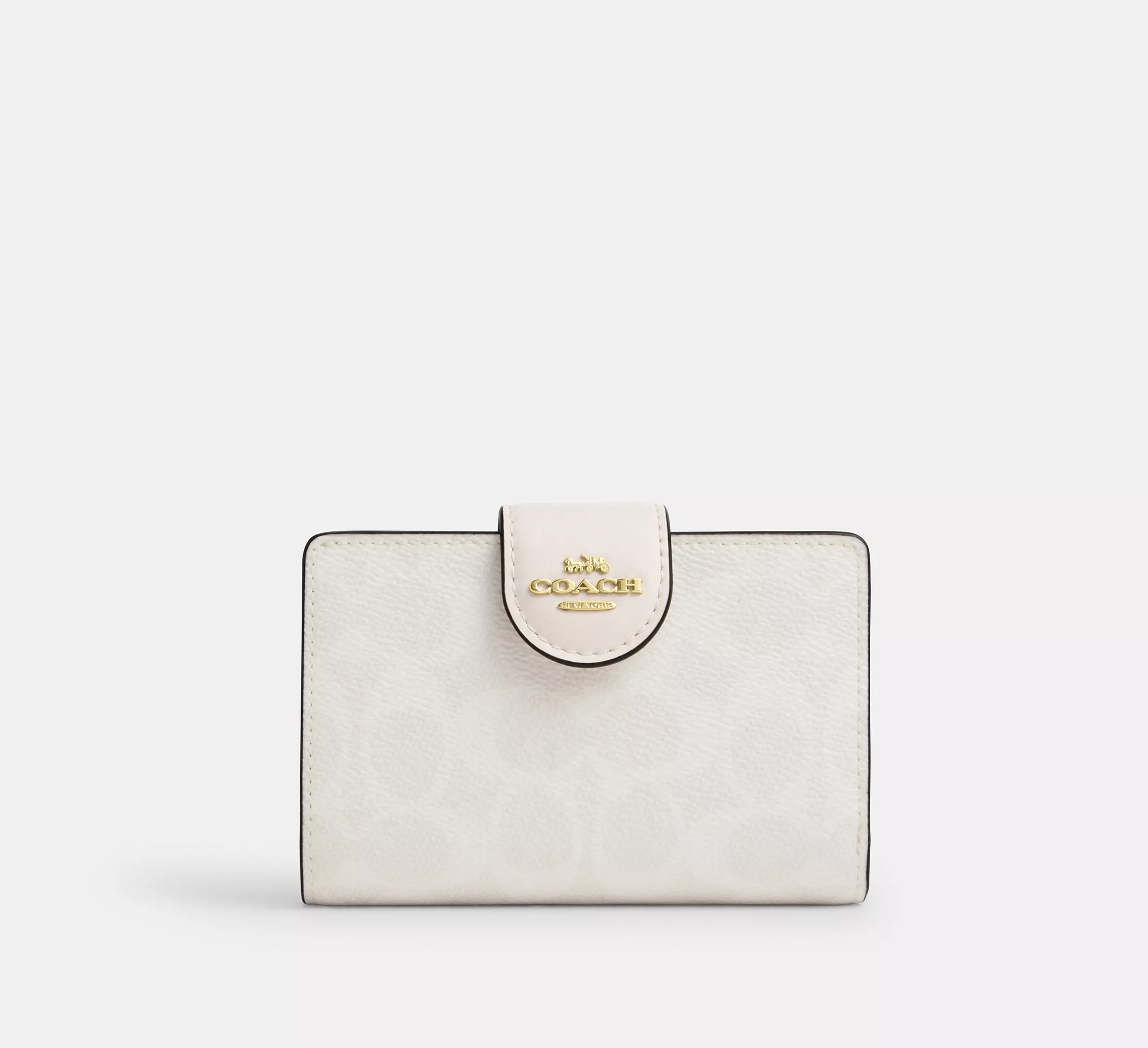 Medium Corner Zip Wallet In Signature Canvas