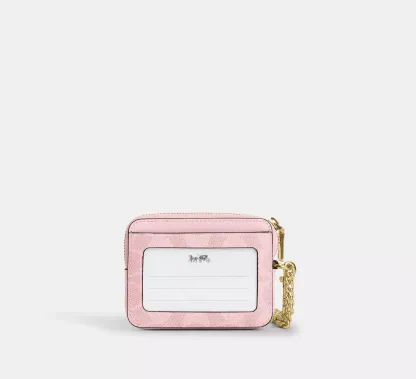 Zip Card Case In Signature Canvas