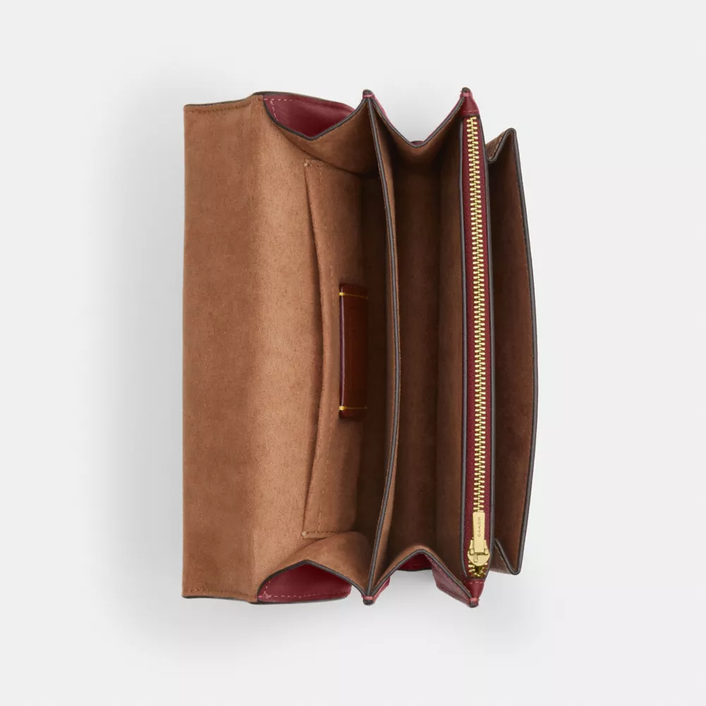 Klare Crossbody Bag In Signature Canvas With Cherry Print