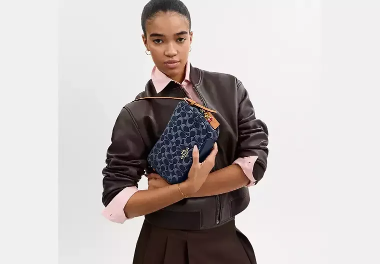 Kailey Shoulder Bag In Signature Denim