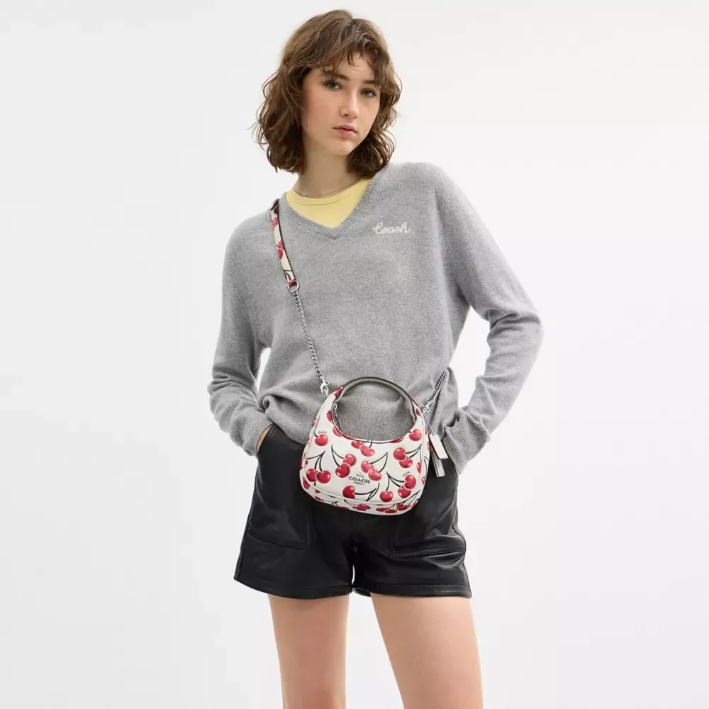 Carmen Mini Crossbody Bag With Cherry Print