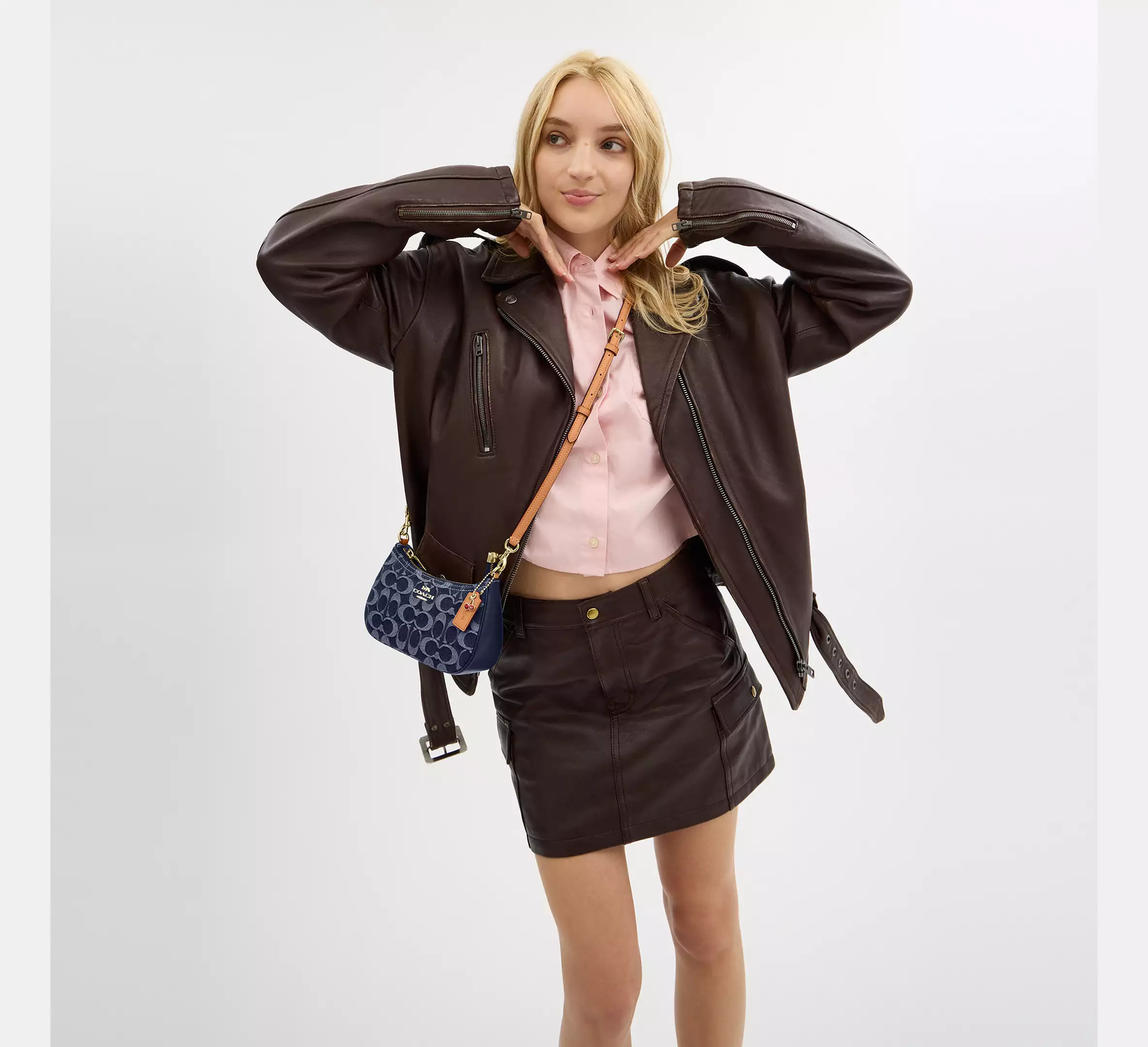 Teri Mini Crossbody Bag In Signature Denim