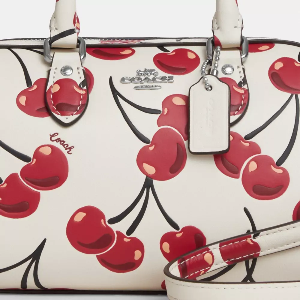 Mini Rowan Crossbody Bag With Cherry Print