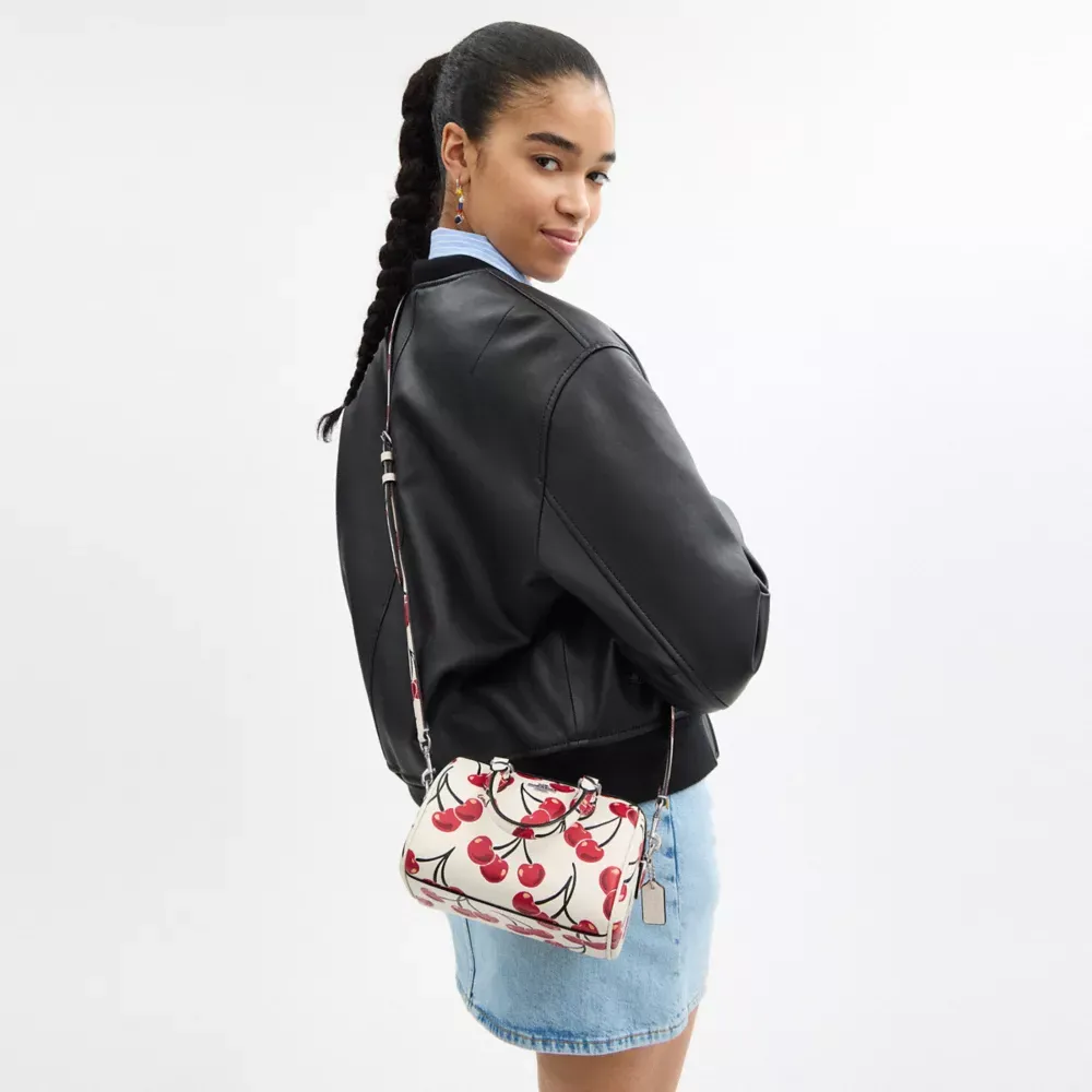 Mini Rowan Crossbody Bag With Cherry Print