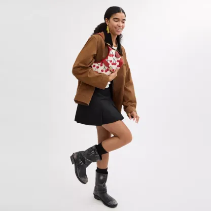 Hamptons Hobo Bag With Cherry Print