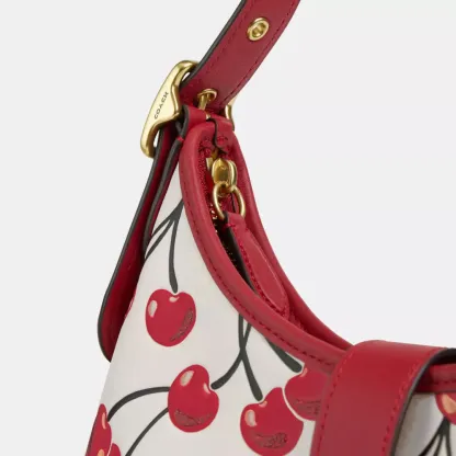 Hamptons Hobo Bag With Cherry Print