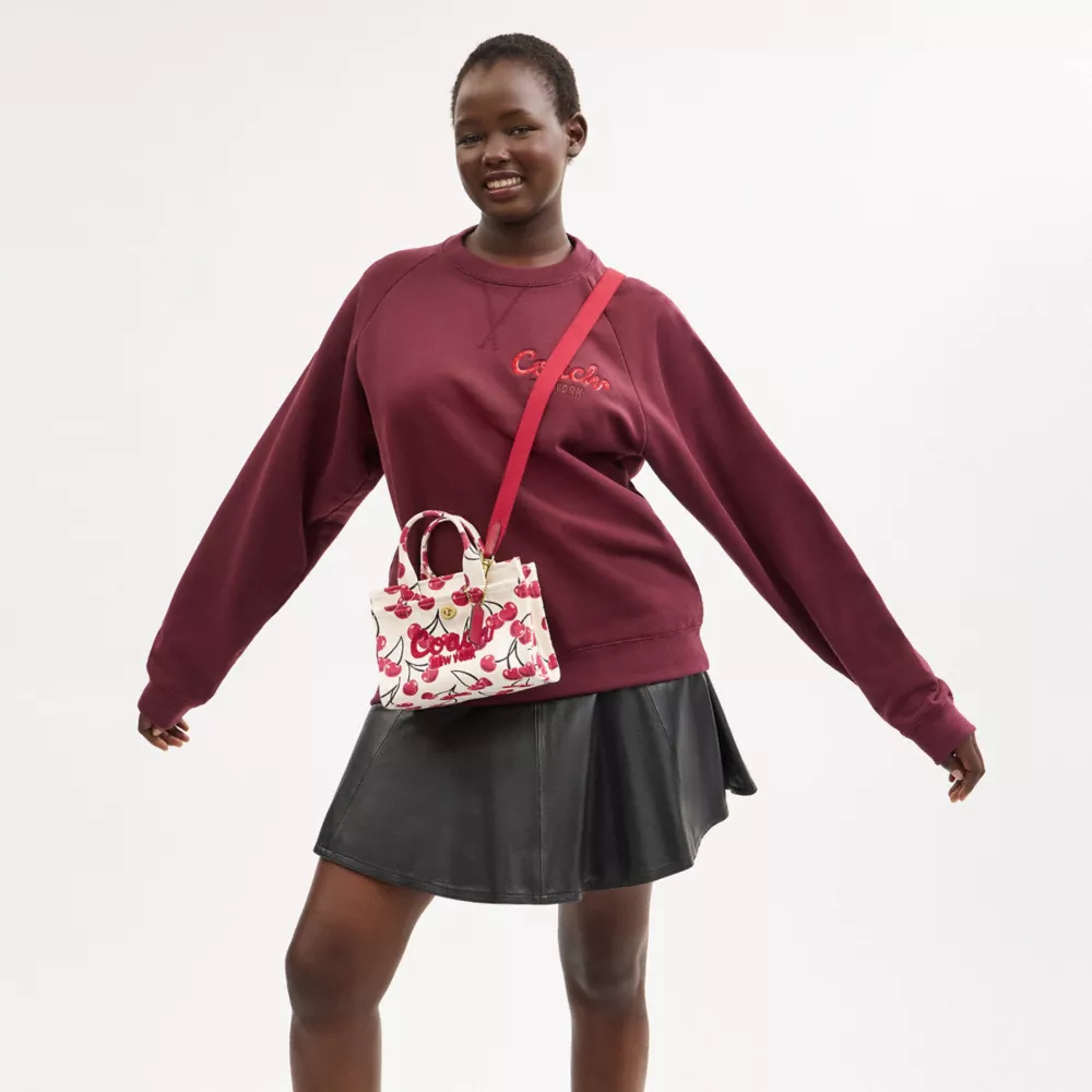 Cargo Tote Bag 20 With Cherry Print