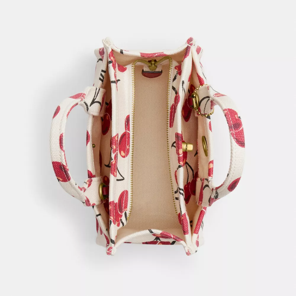 Cargo Tote Bag 20 With Cherry Print