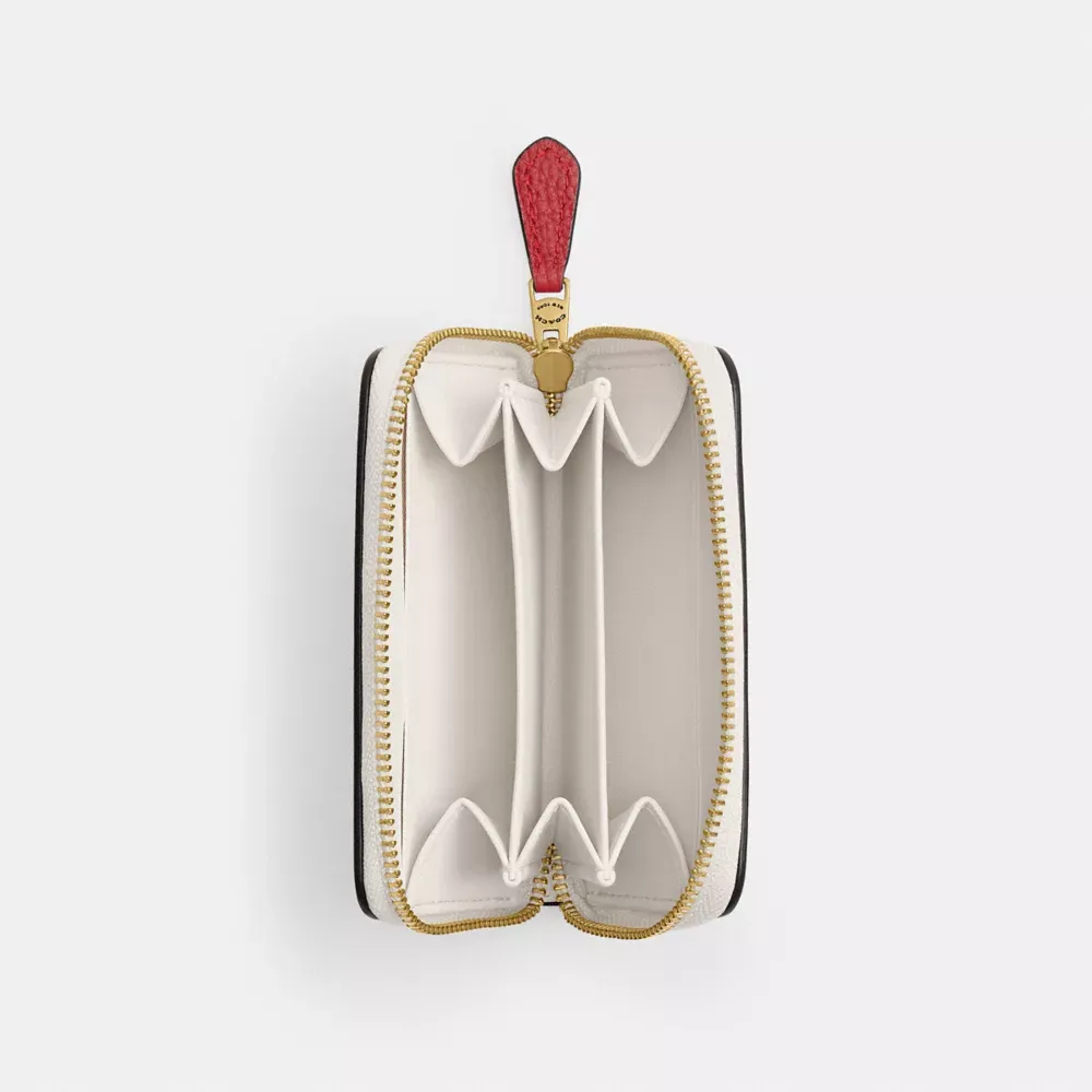 Essential Small Zip Around Card Case With Cherry Print