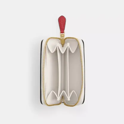 Essential Small Zip Around Card Case With Cherry Print