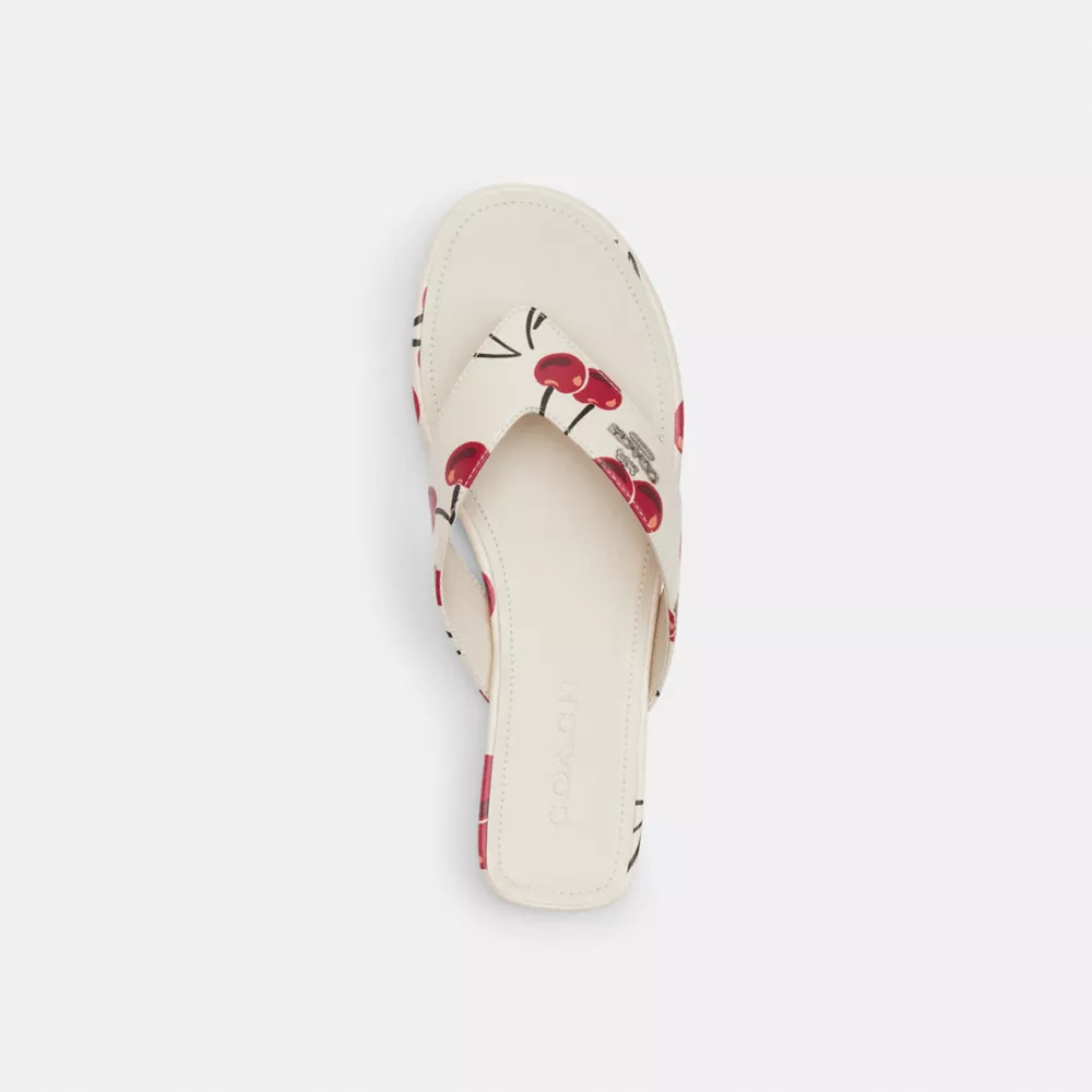 Bridgette Sandal With Cherry Print