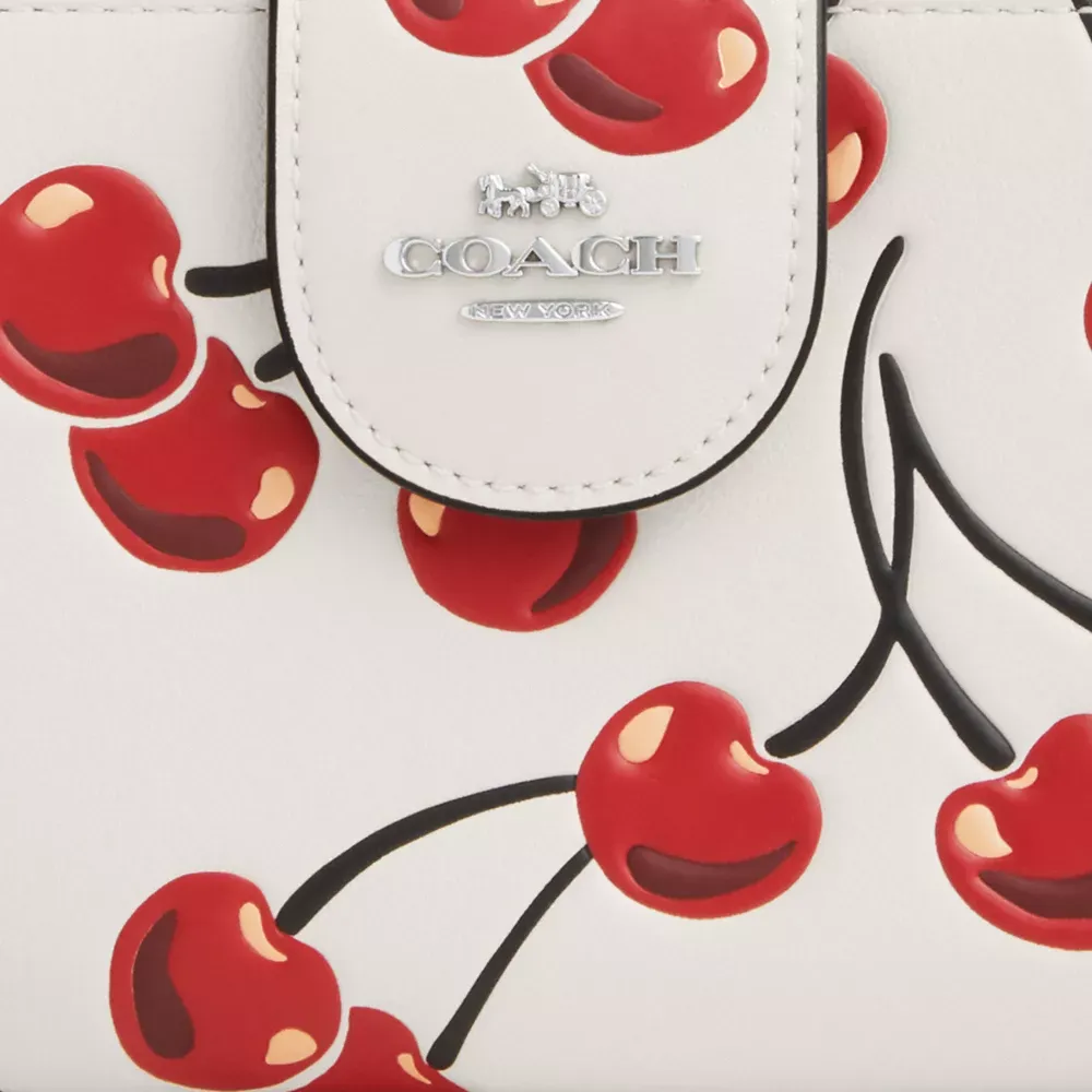 Phone Wallet With Cherry Print