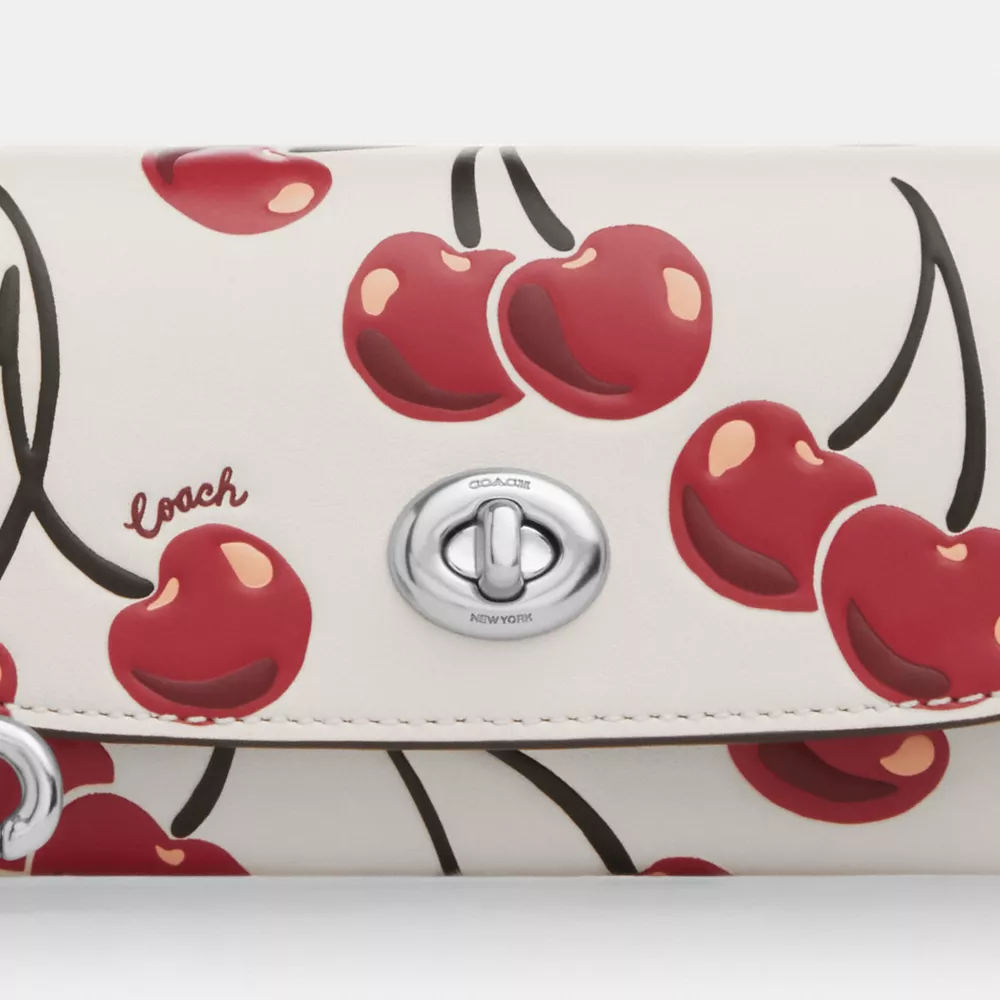 Sunglass Case With Cherry Print