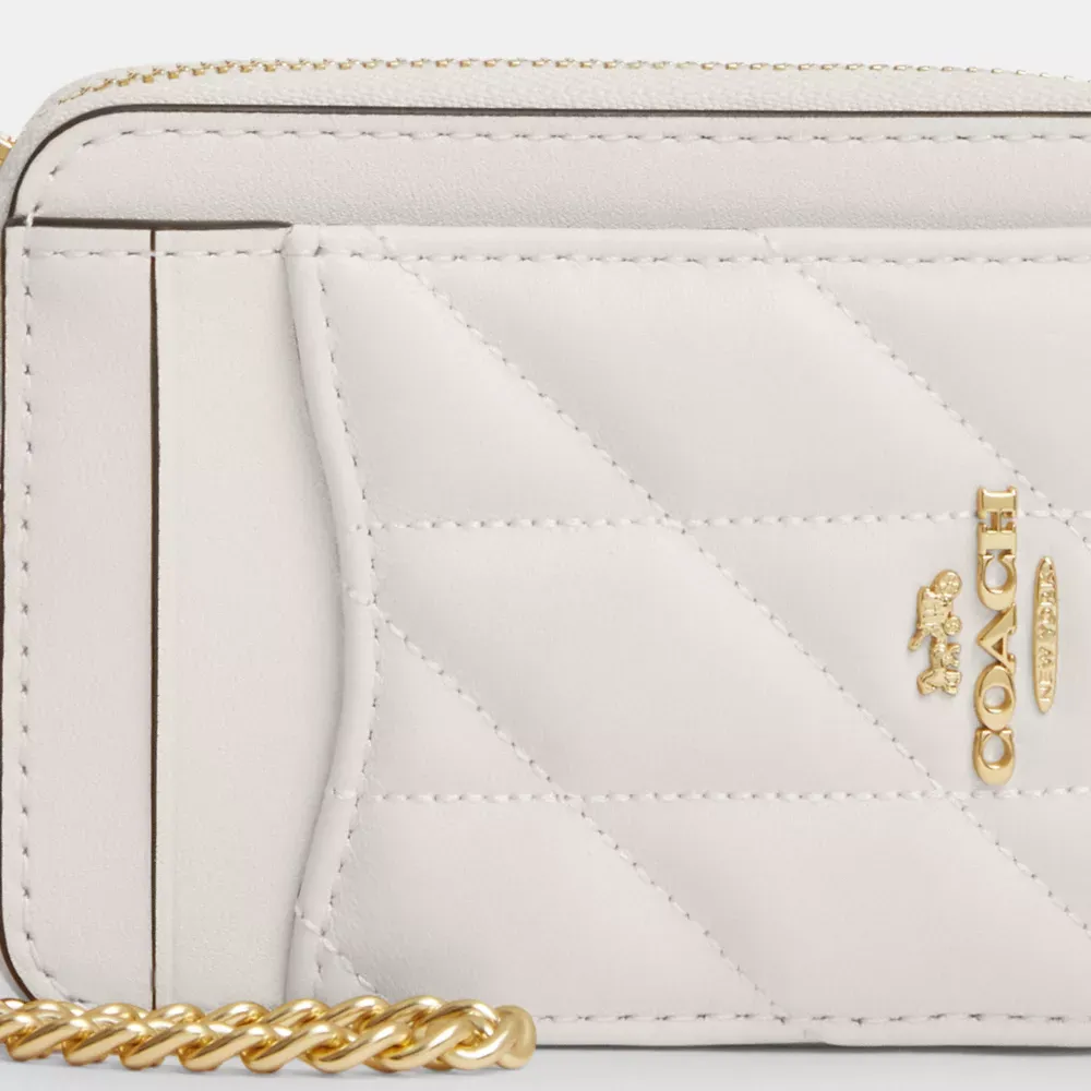 Zip Card Case With Quilting