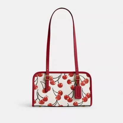 Swing Zip Bag With Cherry Print