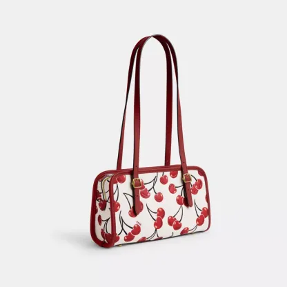 Swing Zip Bag With Cherry Print