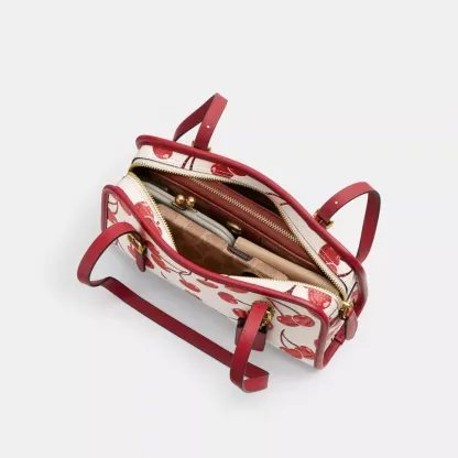 Swing Zip Bag With Cherry Print