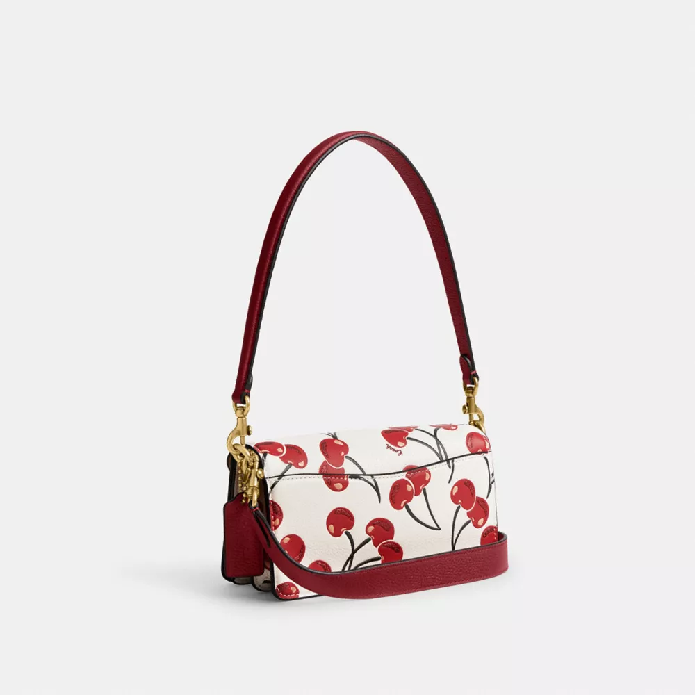Tabby Shoulder Bag 20 With Cherry Print