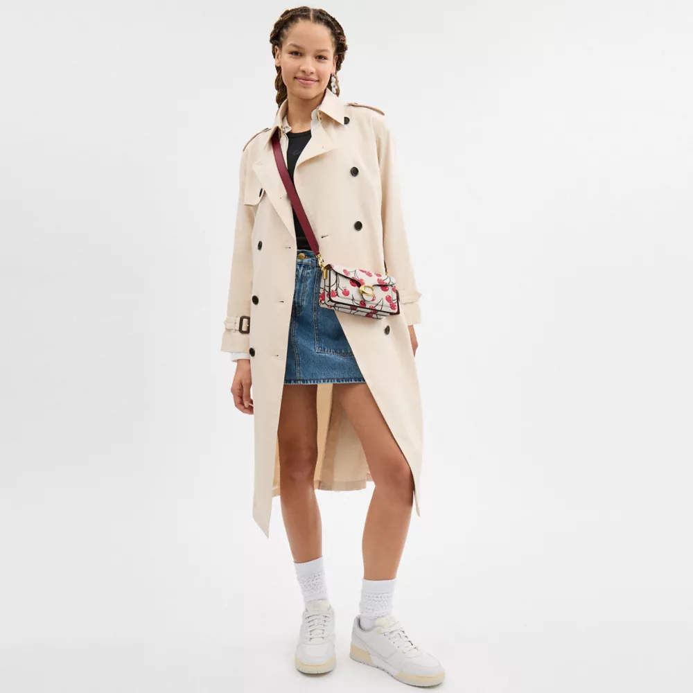 Tabby Shoulder Bag 20 With Cherry Print