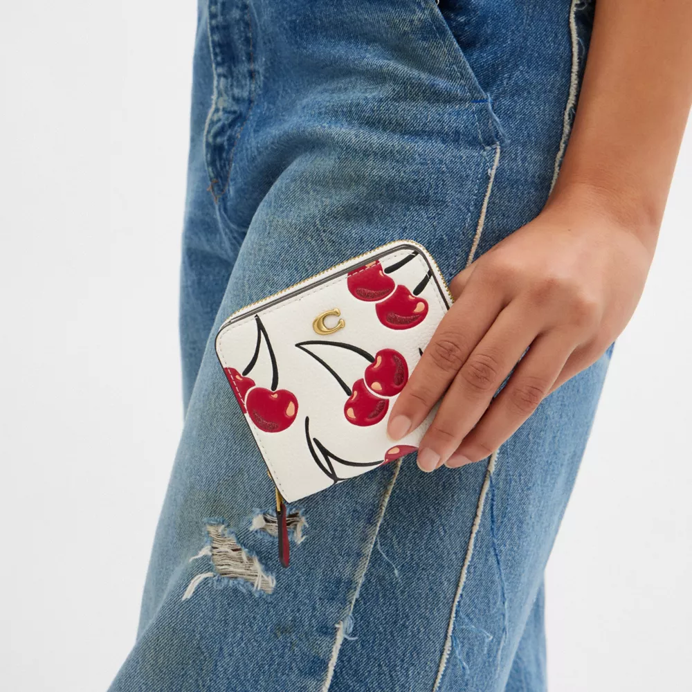 Essential Billfold Wallet With Cherry Print