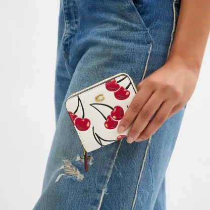 Essential Billfold Wallet With Cherry Print