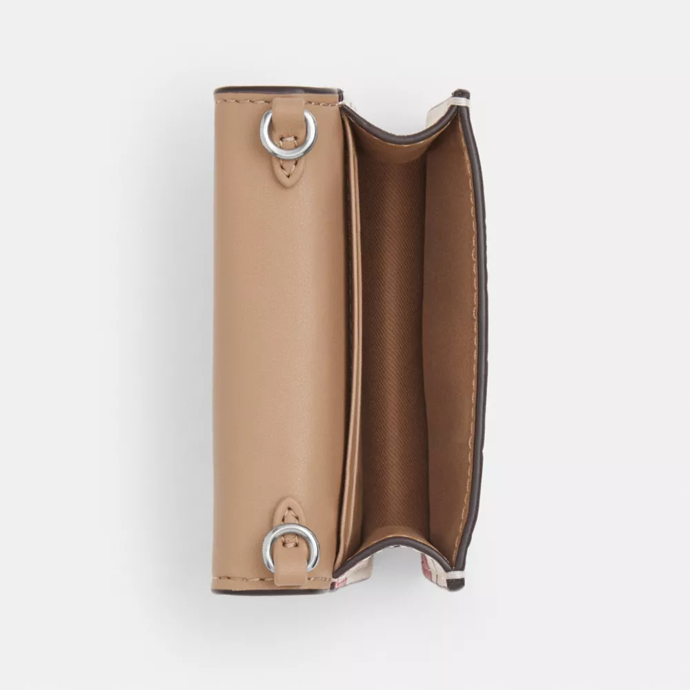 Mini Wallet On A Chain With Cherry Print