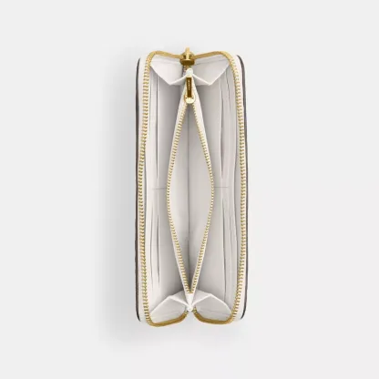 Essential Slim Accordion Zip Wallet With Cherry Print