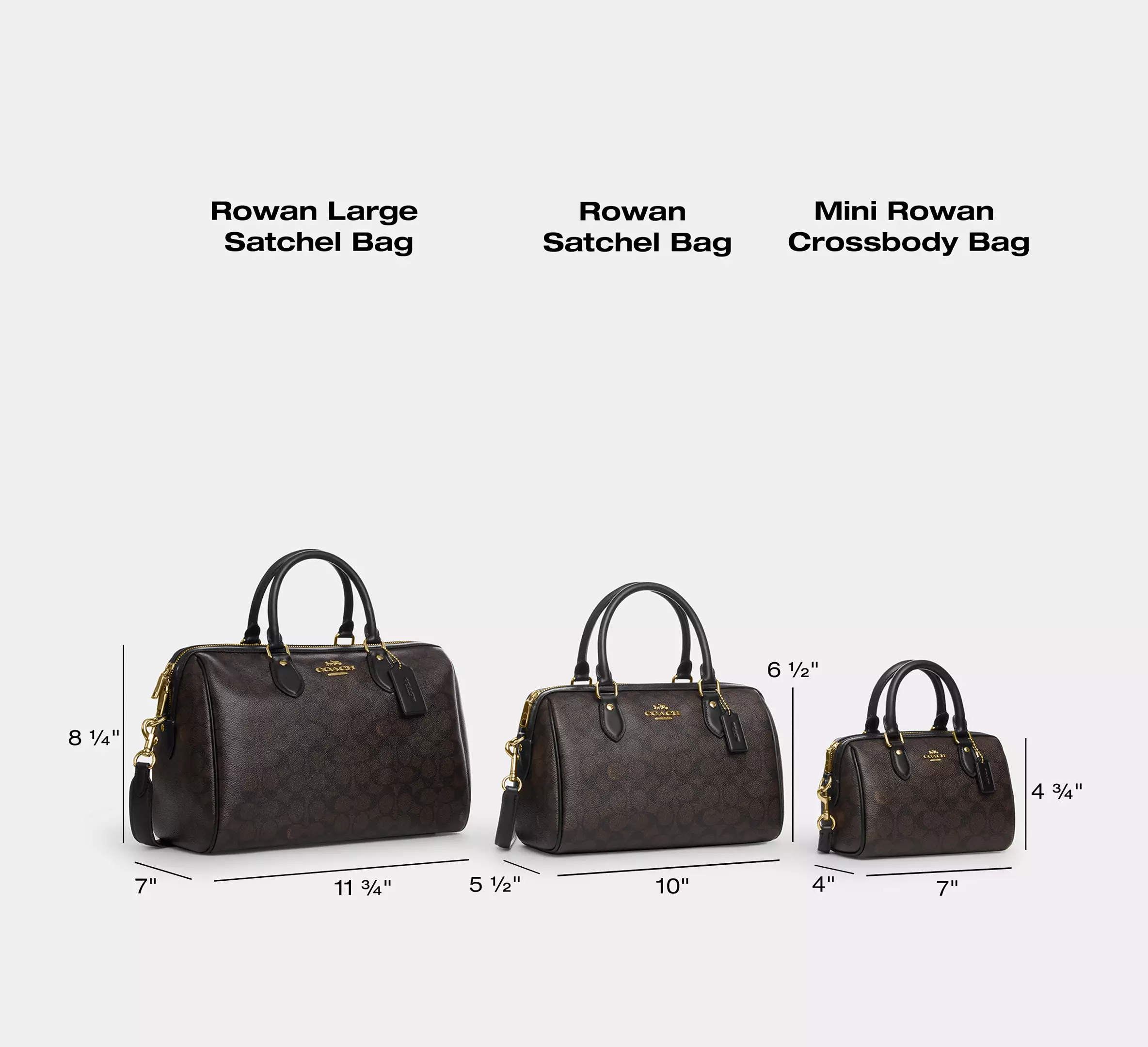 Rowan Large Satchel Bag In Signature Canvas