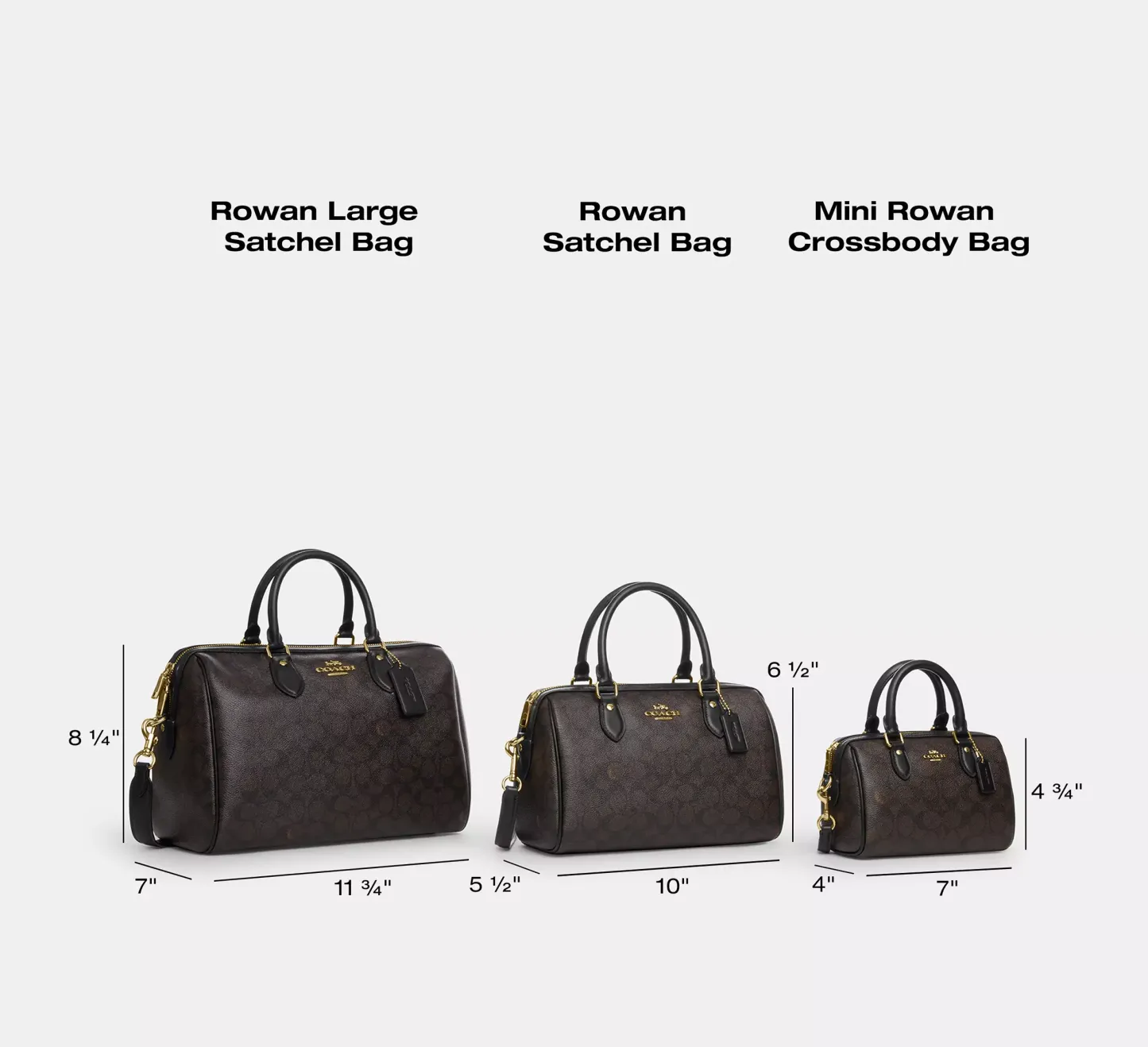 Rowan Large Satchel Bag In Signature Canvas