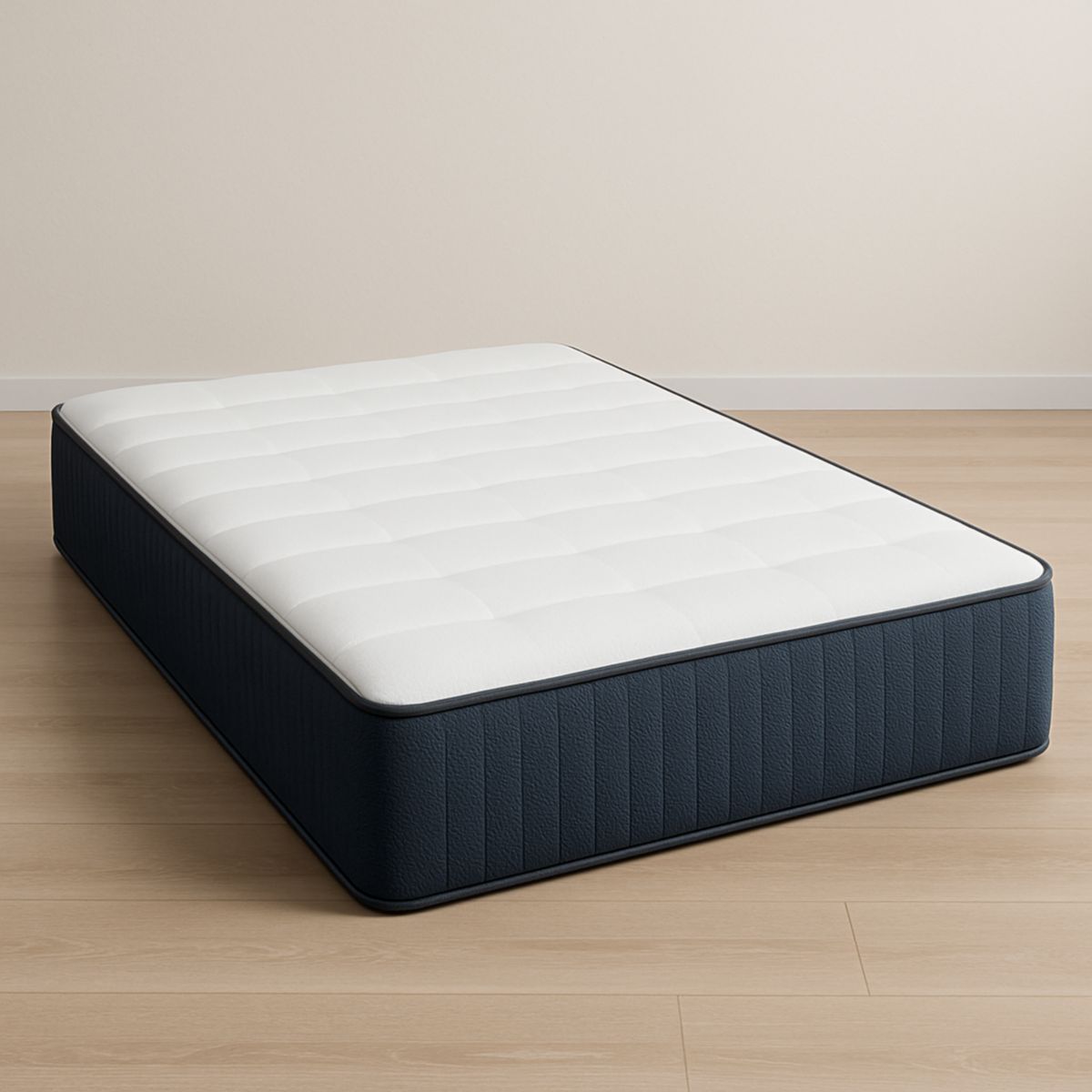 Matelas 180x200 cm Mousse à mémoire de forme Blanc/Bleu