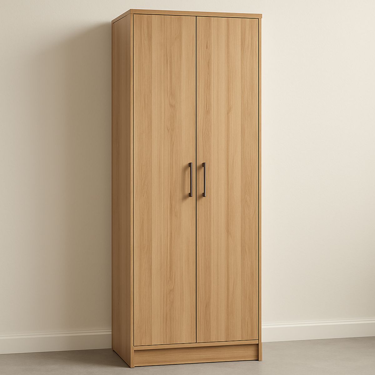 Armoire en Panneaux de Particules 2 Portes Imitation Chêne 180x80x50 cm