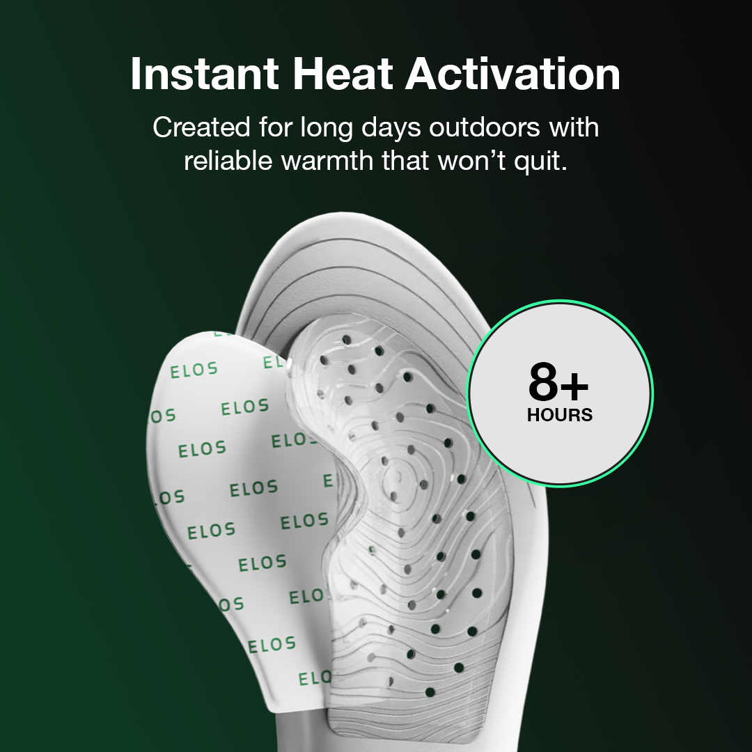 insoles with Instant heat activation. get over 8 hours of heat.