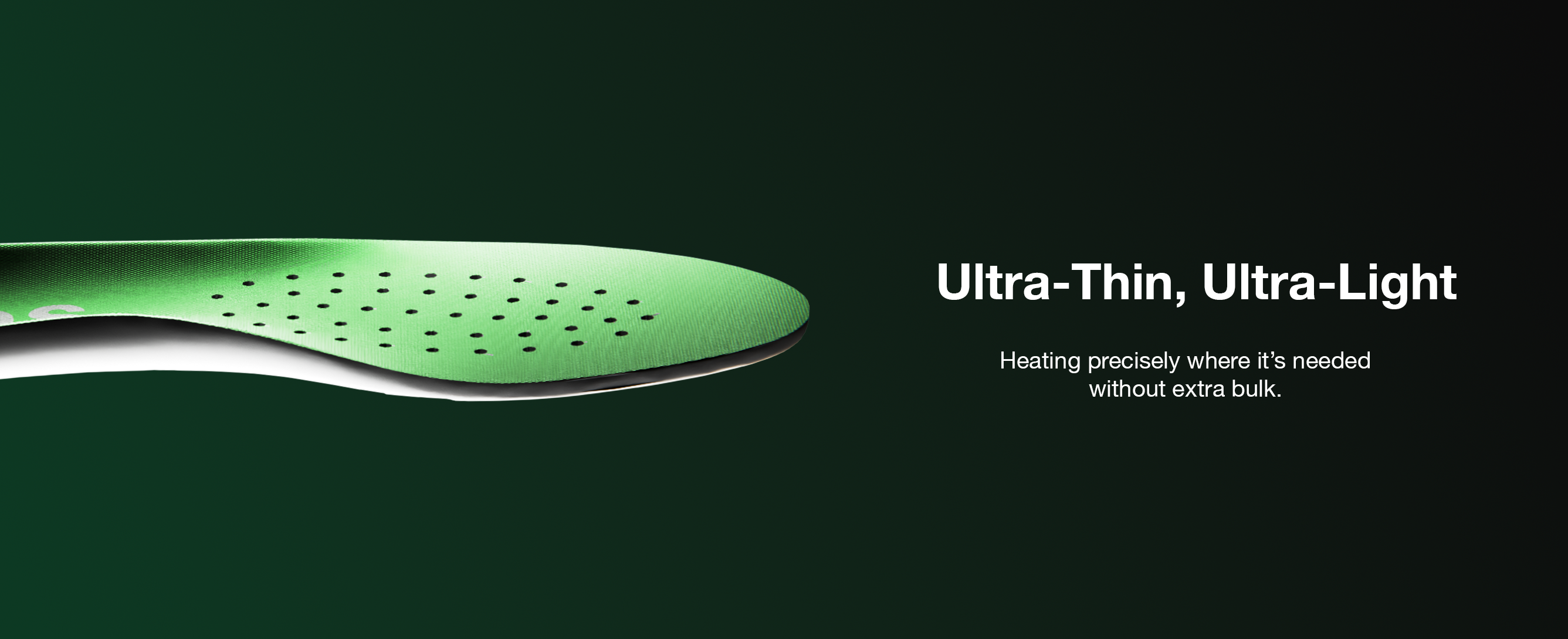 ultra thin ultra light heated insoles