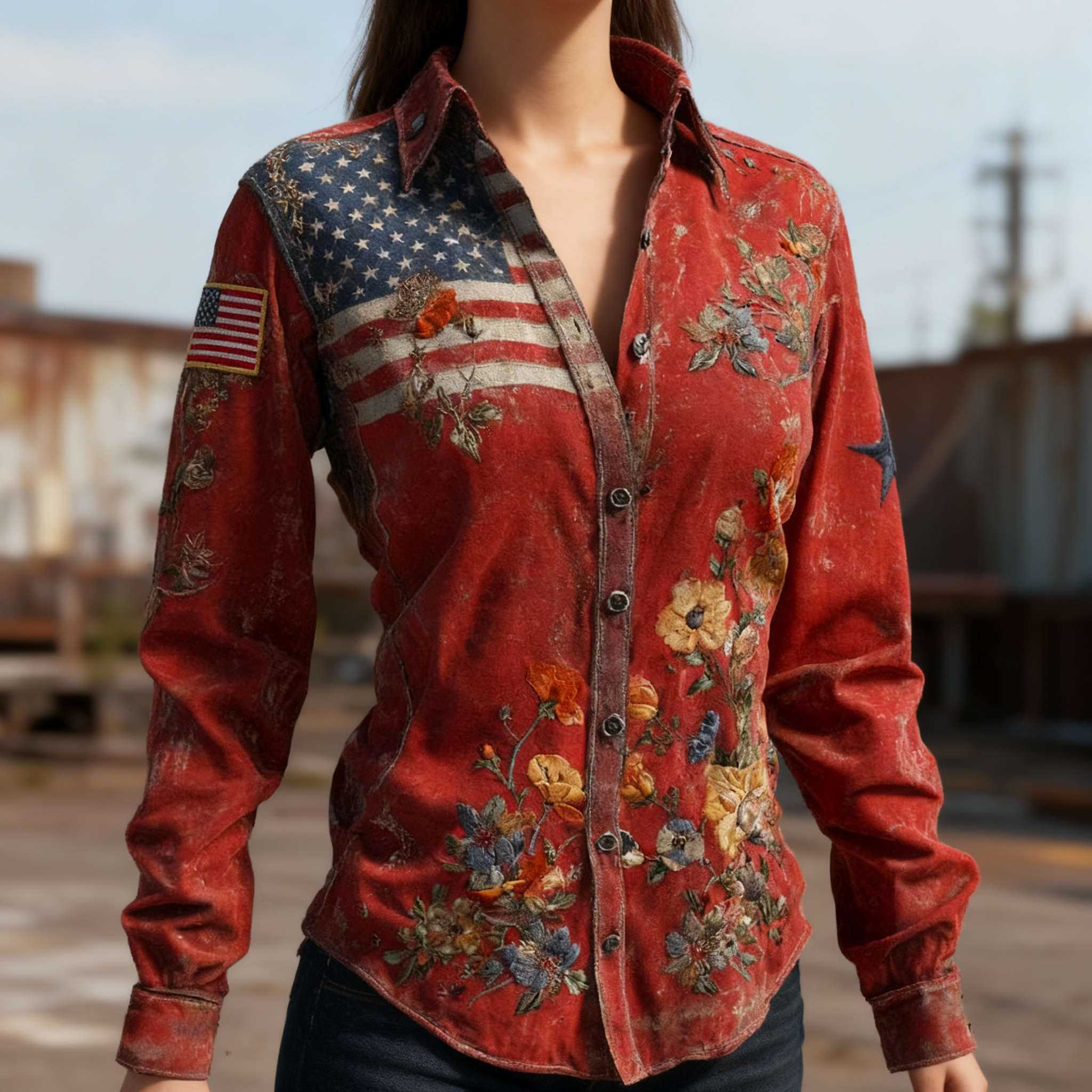 Women's US 250th Anniversary Casual Shirt