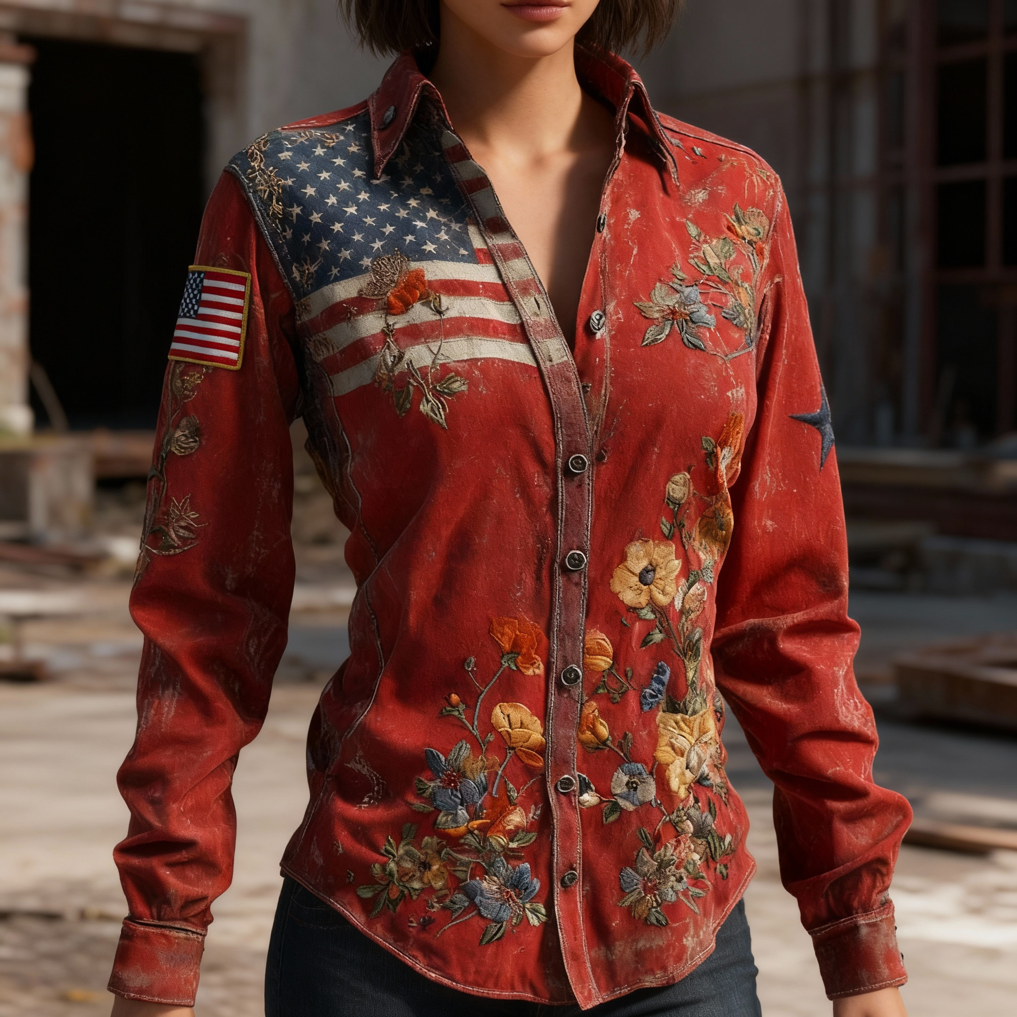 Women's US 250th Anniversary Casual Shirt