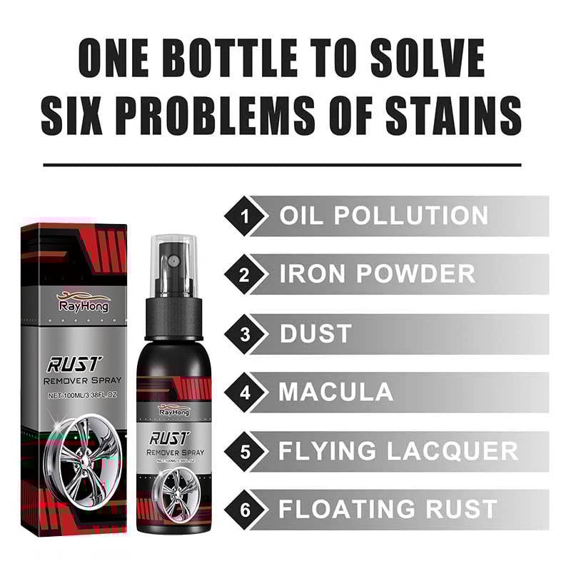 ✨Multifunctional Metal Rust Remover Spray - Fast-Acting Rust Converter for Cars, Tools & Metal Surfaces